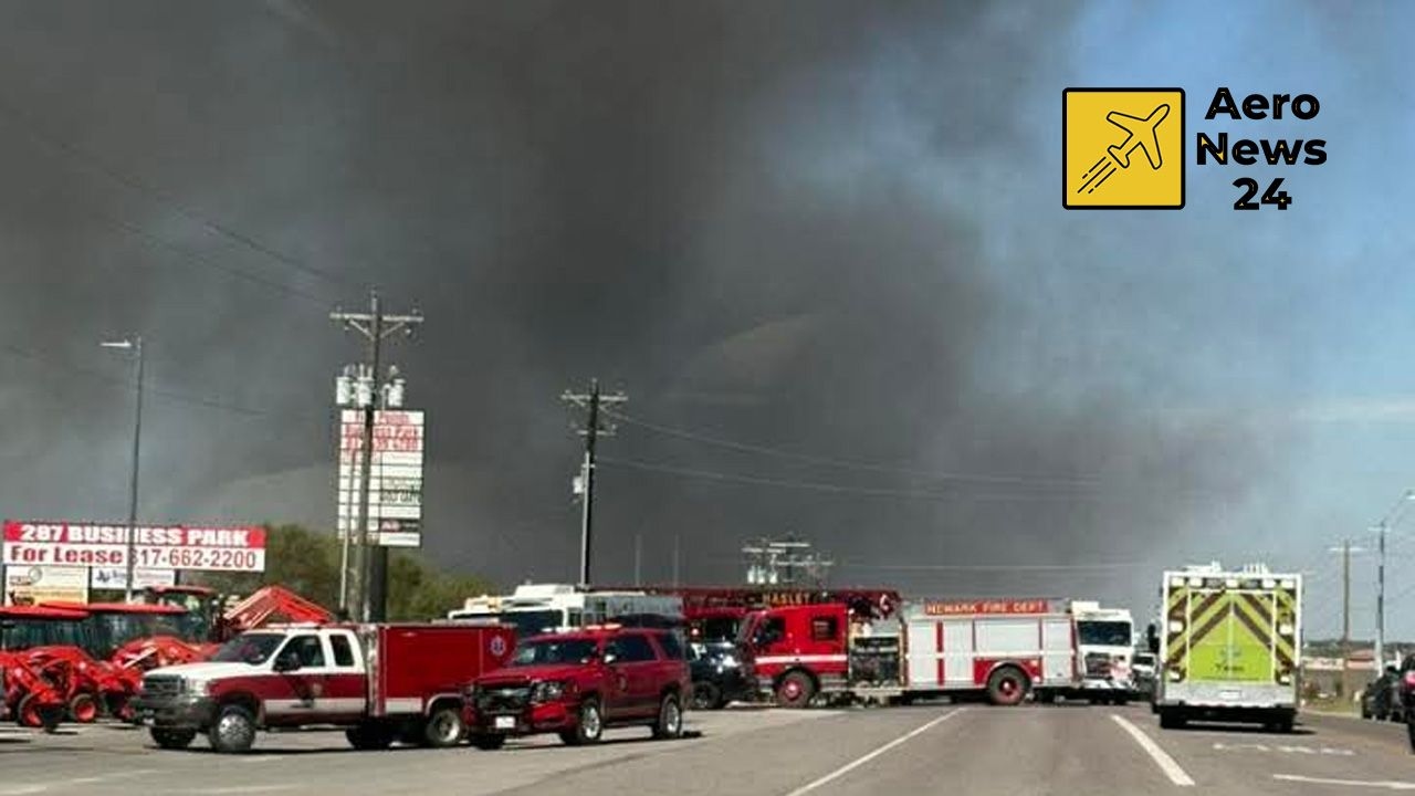 Plane Crash in Fort Worth: Multiple Vehicles Catch Fire