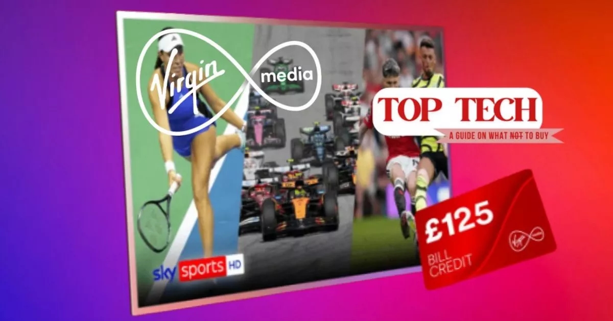 Top Tech: Virgin Media offers two months free with £125 discount – but it ends in hours