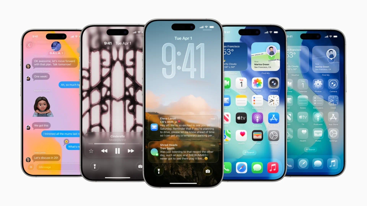 Apple revolutionizes its software with iOS 26 and the 'Liquid Glass' design.
