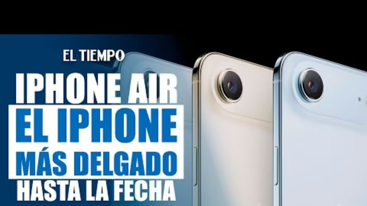 Apple launched the iPhone Air: a cell phone just 5 millimeters thick.