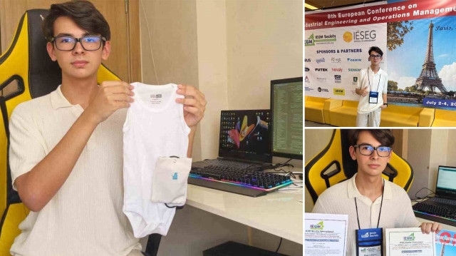 Der 16-jährige Egehan wurde mit seiner tragbaren Babykleidung mit künstlicher Intelligenz Weltmeister