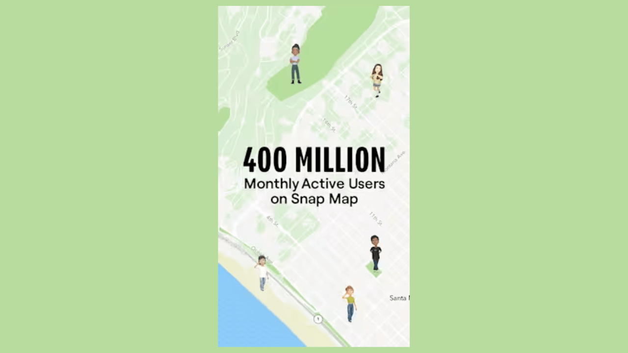 Snap Map supera i 400 milioni di utenti attivi mensili