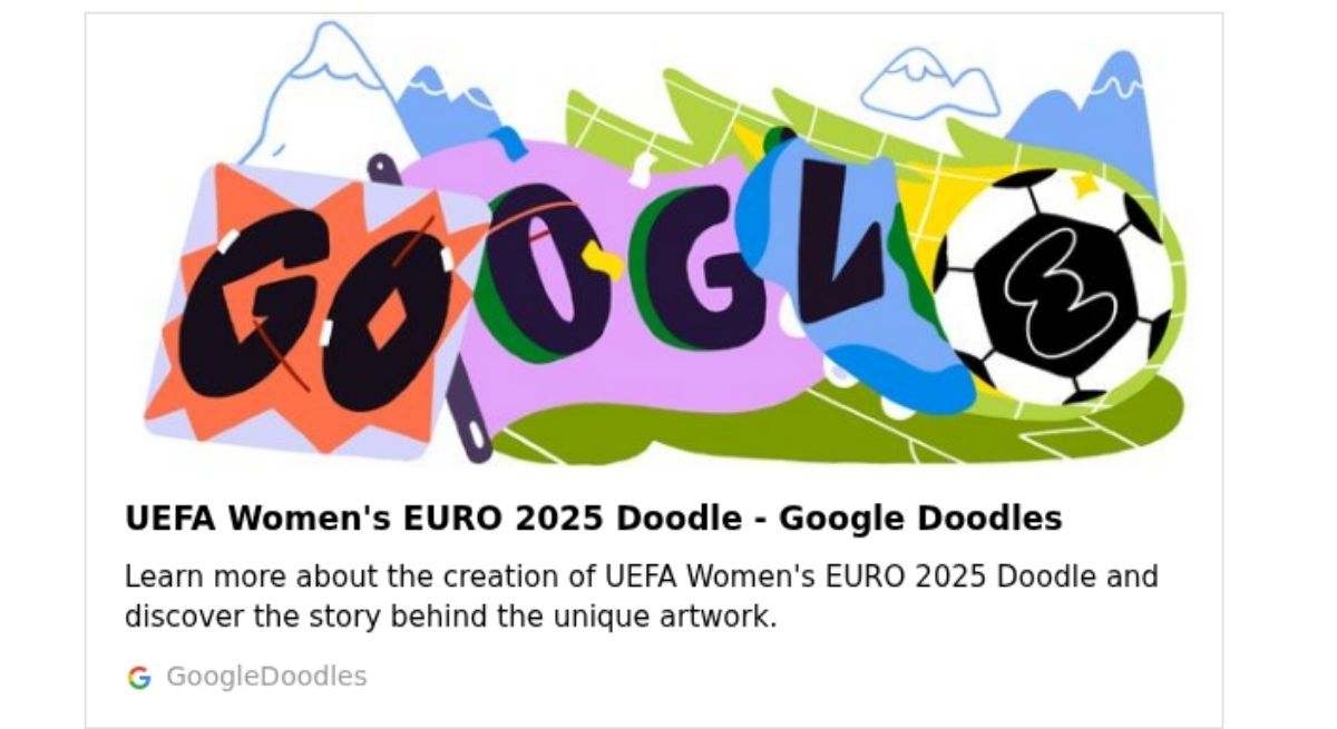 Google celebra l'inizio di UEFA Women's EURO 2025: calendari in Spagna e dove guardarlo