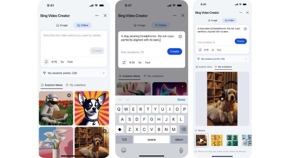 Créer des vidéos avec l'IA n'a jamais été aussi simple : Microsoft lance Bing Video Creator gratuitement.