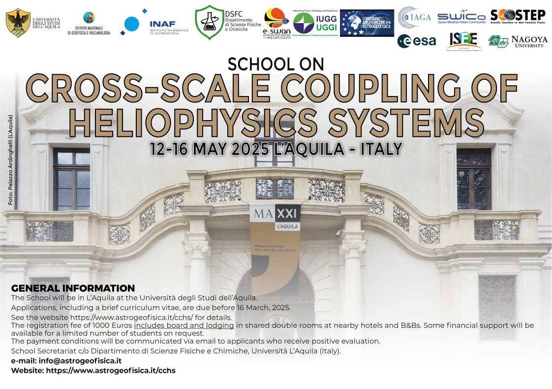 Internationale School voor Heliofysica in L'Aquila: focus op multischaalkoppeling van systemen