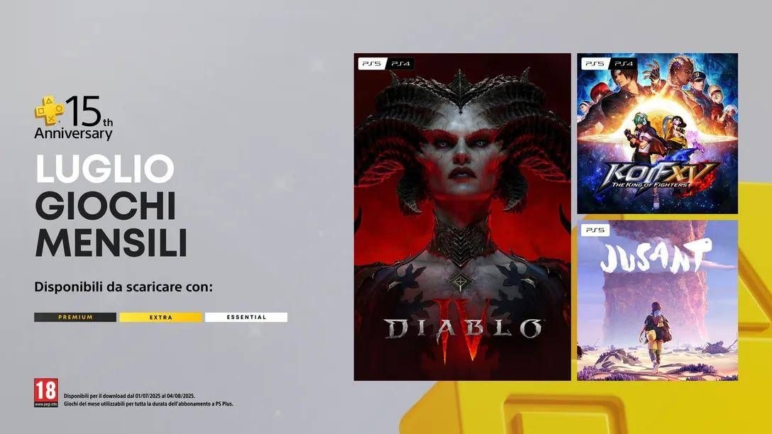 PlayStation Plus, jogos de julho de 2025