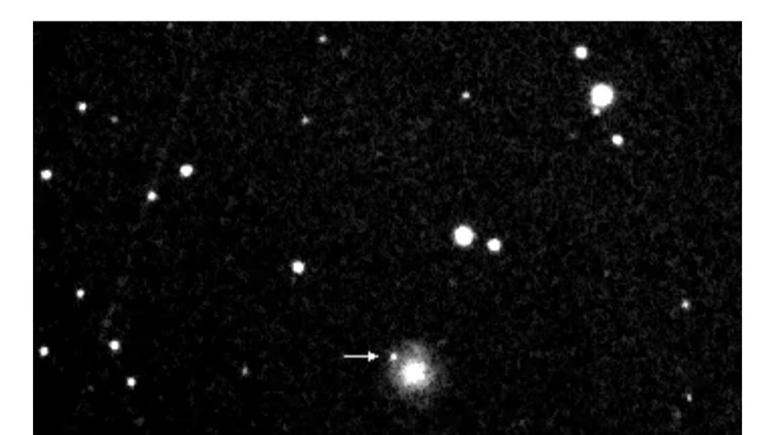 Italienische Unterschrift für die Entdeckung einer Supernova