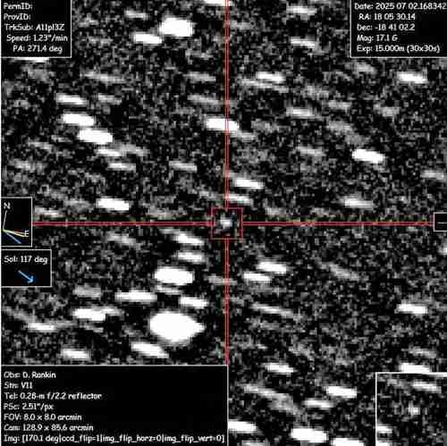 NASA discovers the third known interstellar object to pass through the Solar System