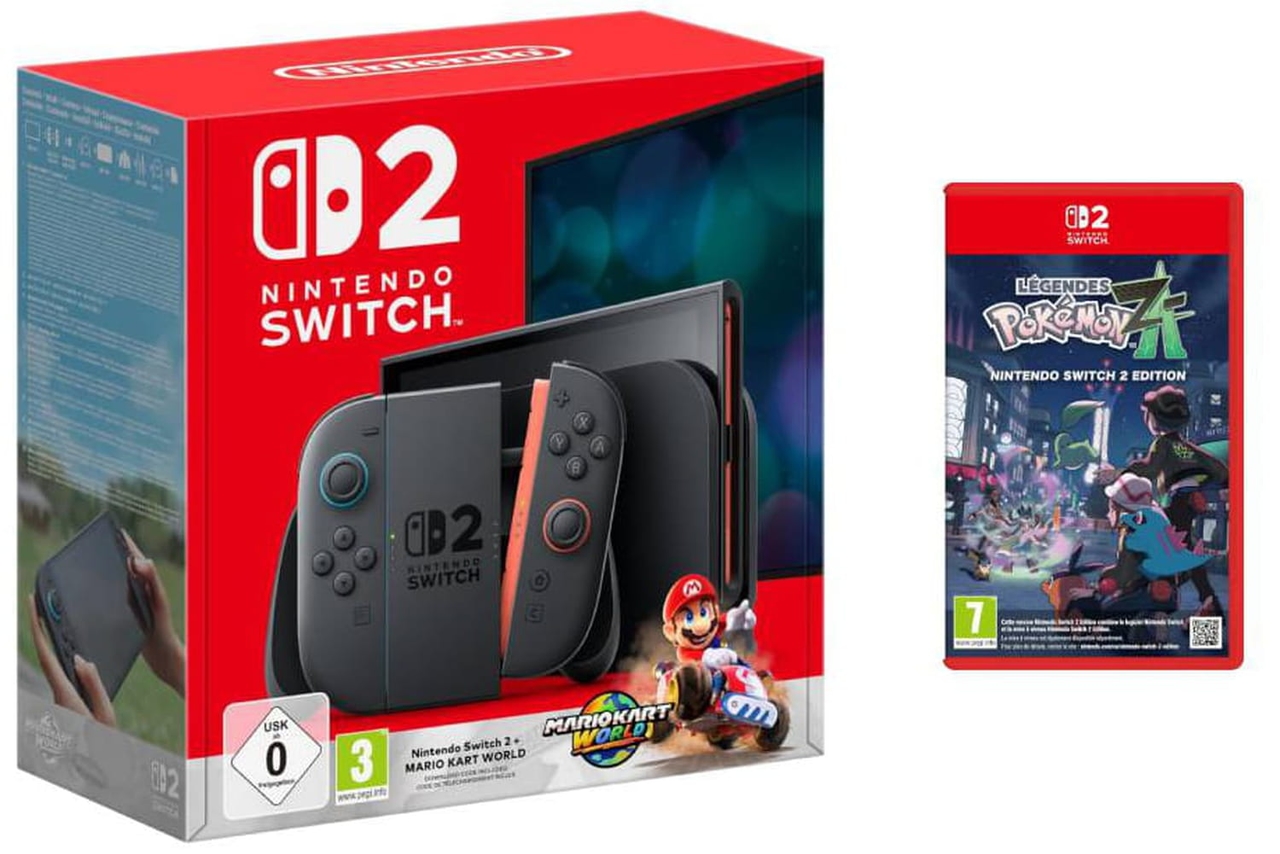 Cdiscount не ждет Черной пятницы, чтобы снизить цену на этот комплект Nintendo Switch 2 с двумя бесплатными играми