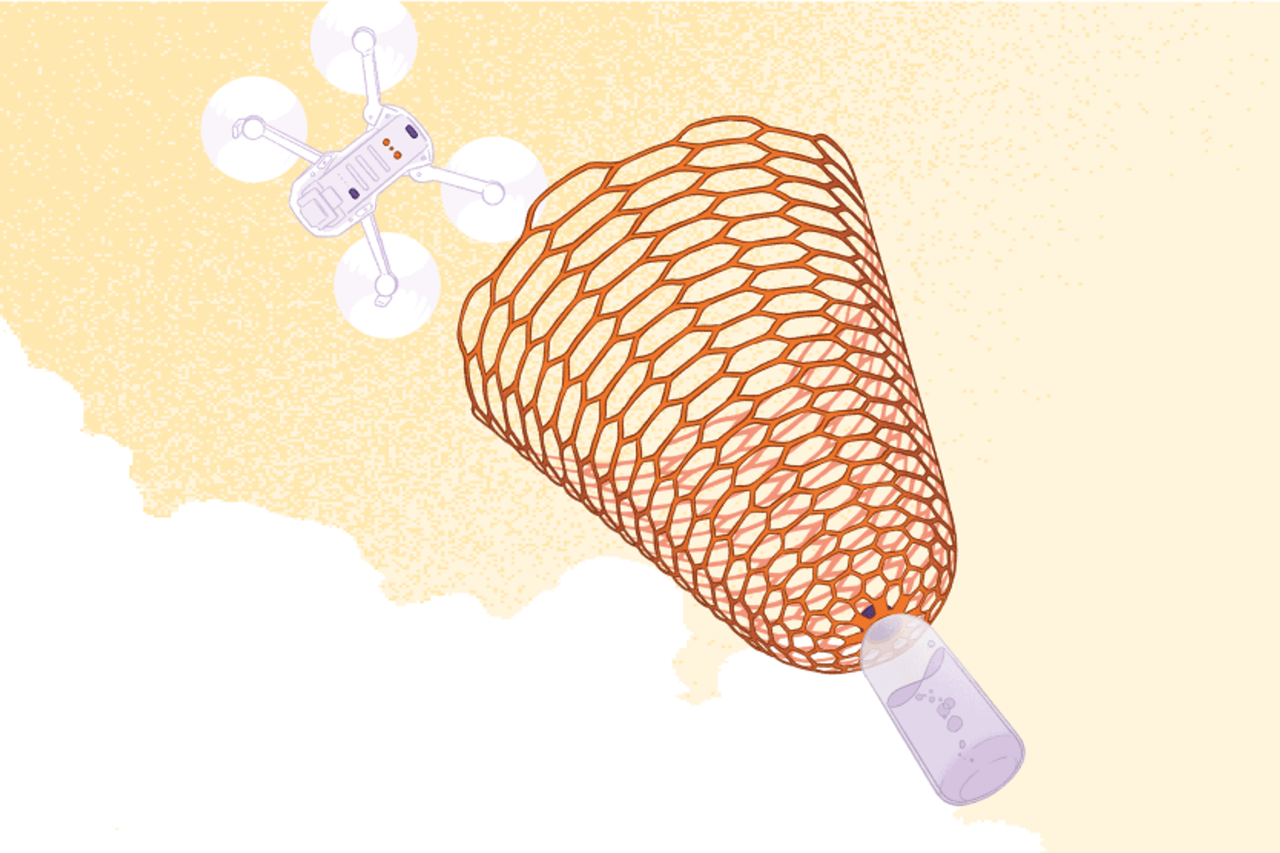 Präzisere Fallschirme, inspiriert von Kirigami, der japanischen Kunst des Scherenschnitts.