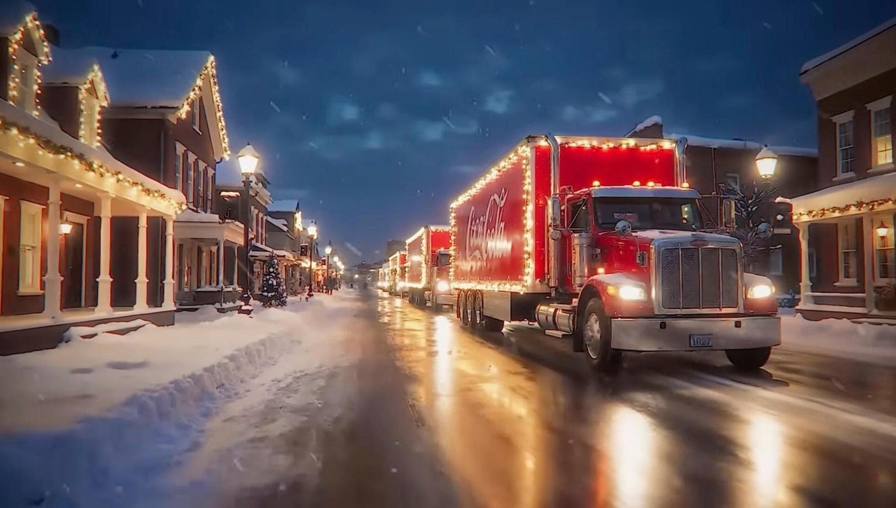 O novo comercial da Coca-Cola, impulsionado por inteligência artificial, surge na sequência da controvérsia do ano passado.